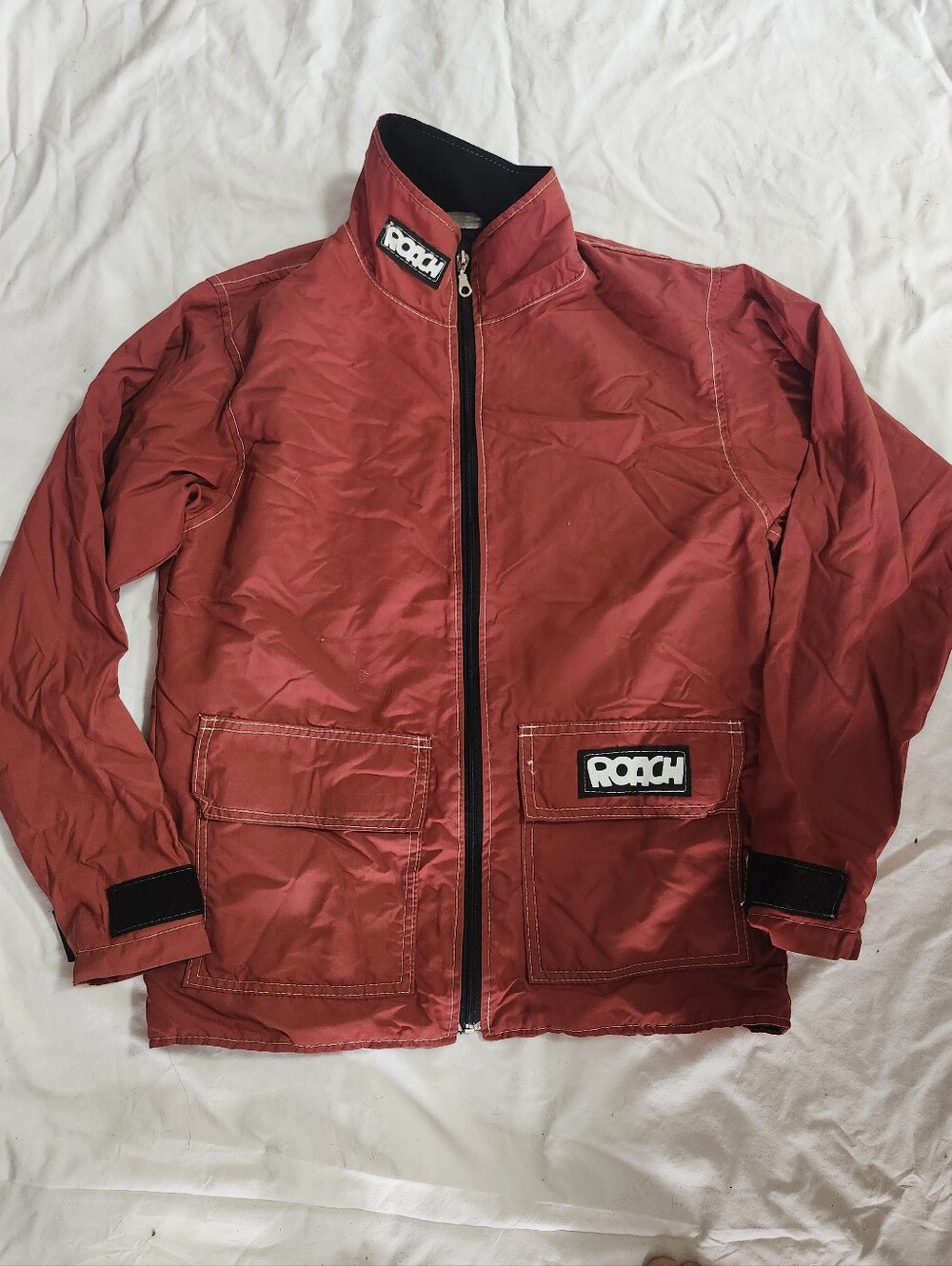 Vintage Roach Mountaon BIKE FULL Zip-Front Jacket MENS SMALL